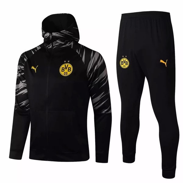 Felpa Cappuccio Borussia Dortmund 2021-2022 Nero